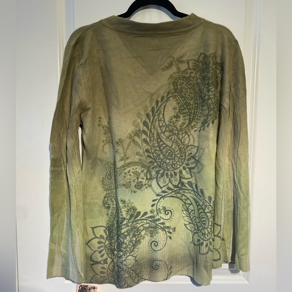 Lapis Long Sleeve‎ Boho-Inspired Top NWT - Picture 3 of 9